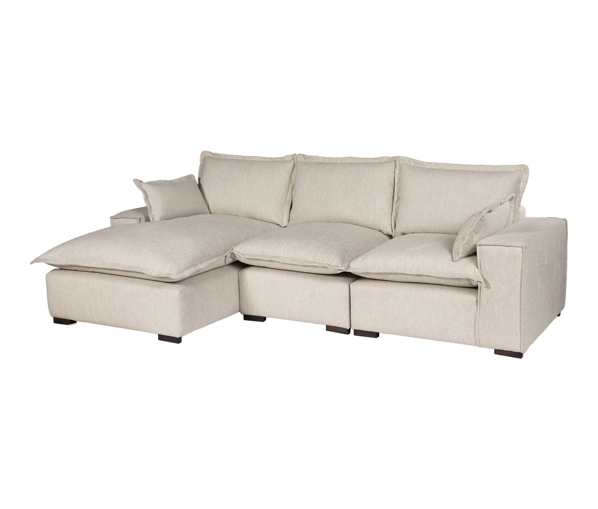 Set Modular Esquinero Izquierdo Emilia en Marfil