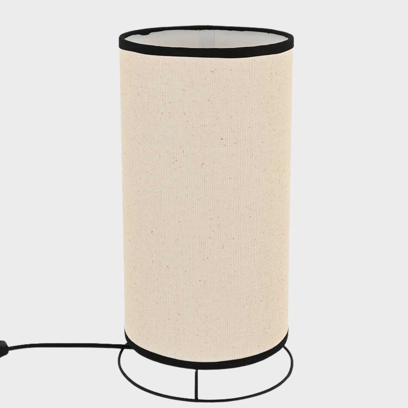 Lámpara de mesa Calix tela de yute