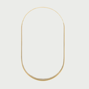 Espejo ovalado con marco de metal 40 x 70 cm Reforma