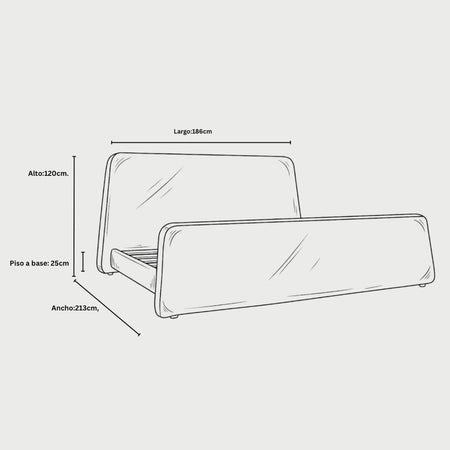 Medidas cama queen size eugenia