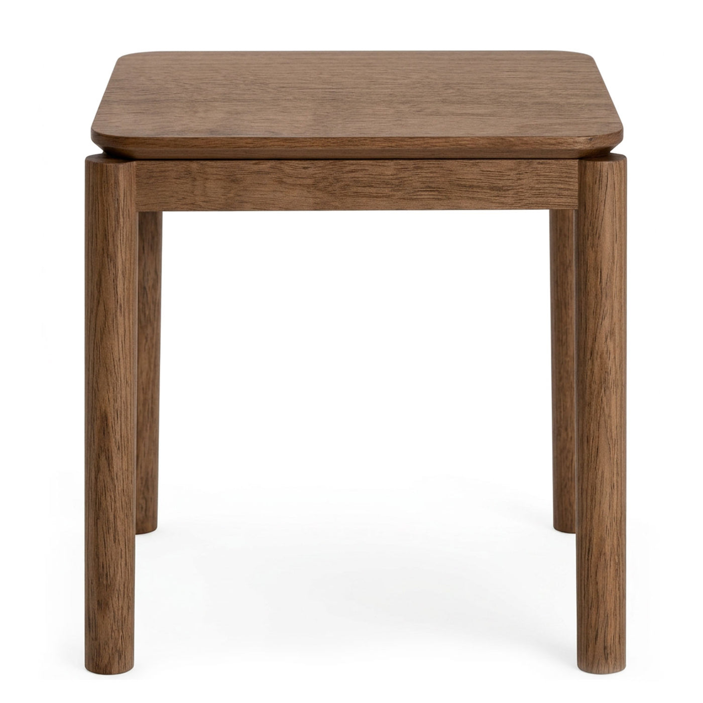 Mesa lateral 50 cm Akari en acabado nogal