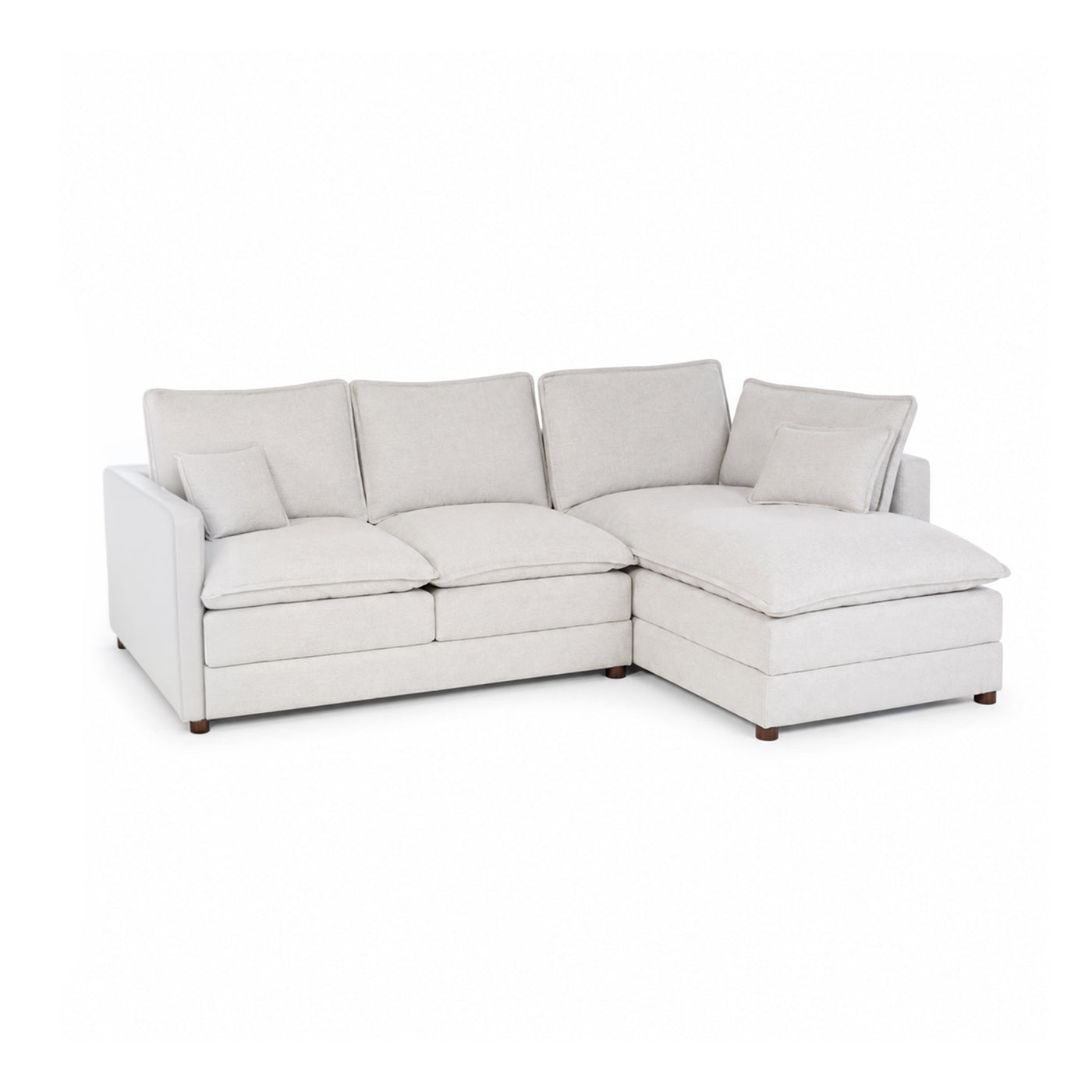 Set modular de 3 plazas, con Chaise derecho, Andrea Marfil