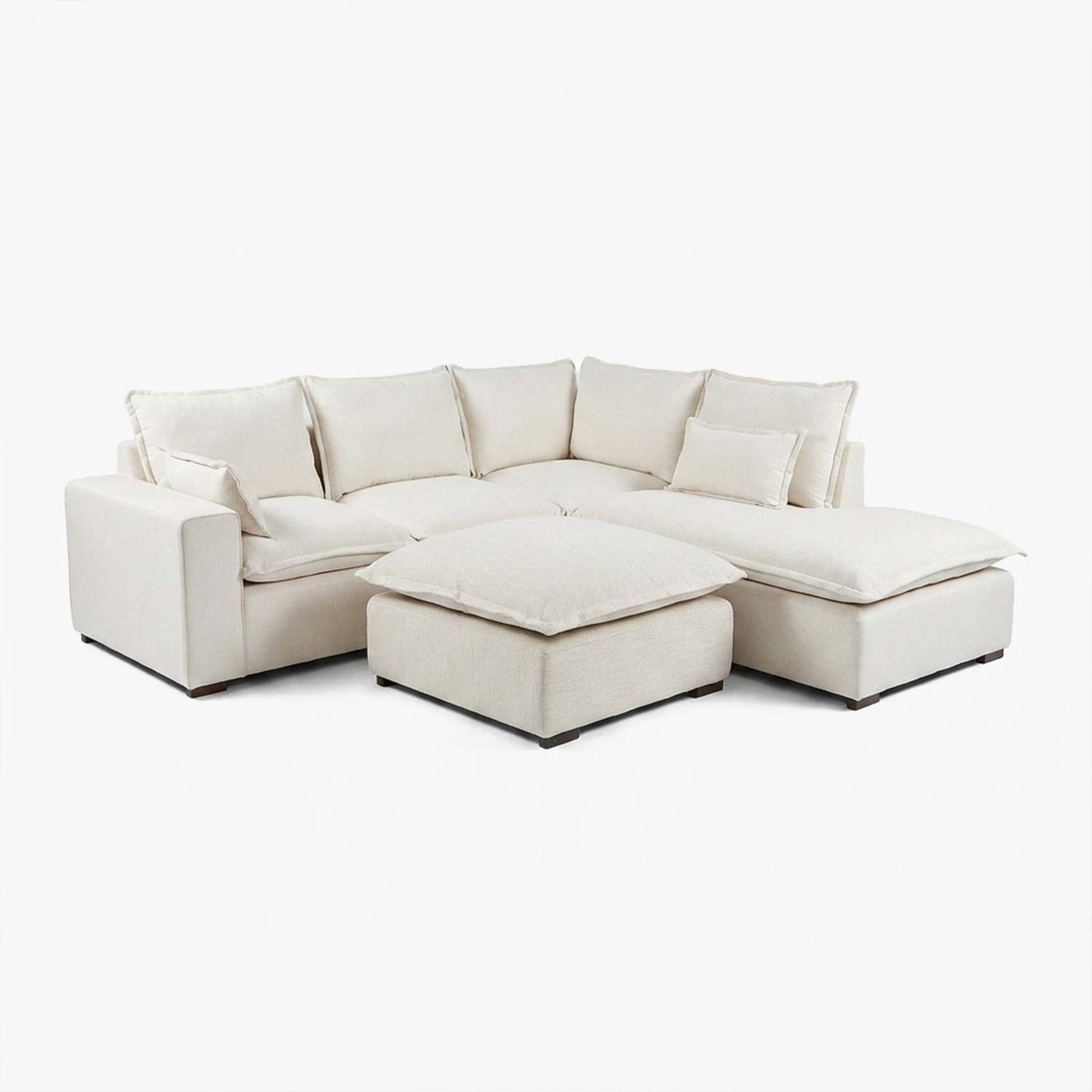 Set modular 4 plazas con taburete emilia
