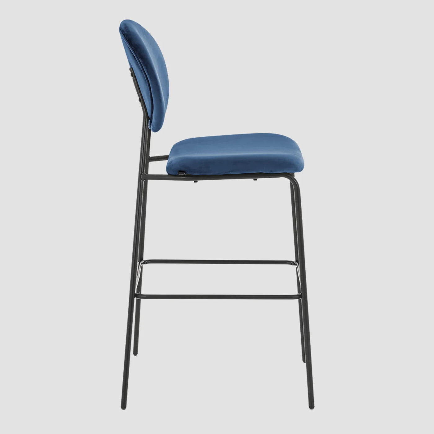 Banco alto Pisa 75 cm en patas color negro