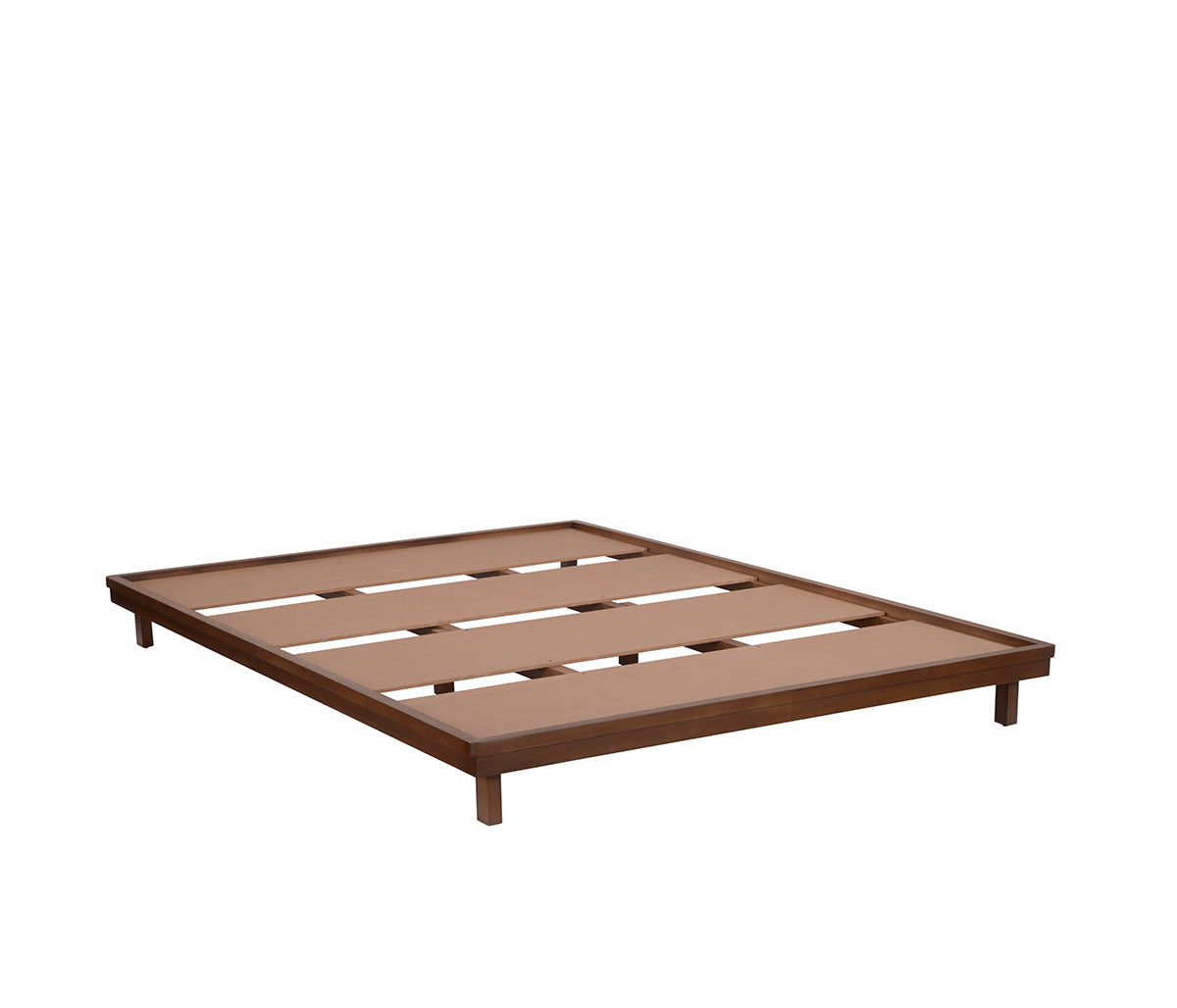 Base de Cama Rosario Queen size en acabado nogal