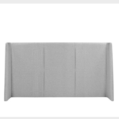 Cabecera queen size Skye color gris claro vista frontal