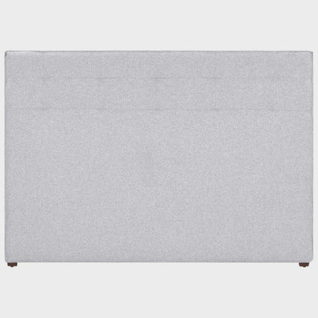 Cabecera queen size Toliman color gris claro vista frontal