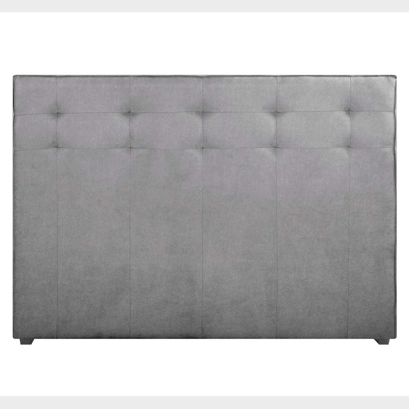 Cabecera queen size Toliman color gris vista frontal