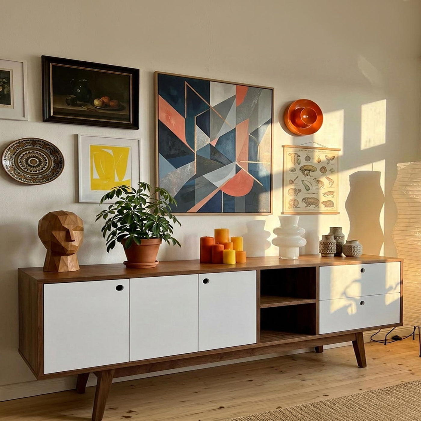Mueble de tv Evo 200 cm en acabado encino