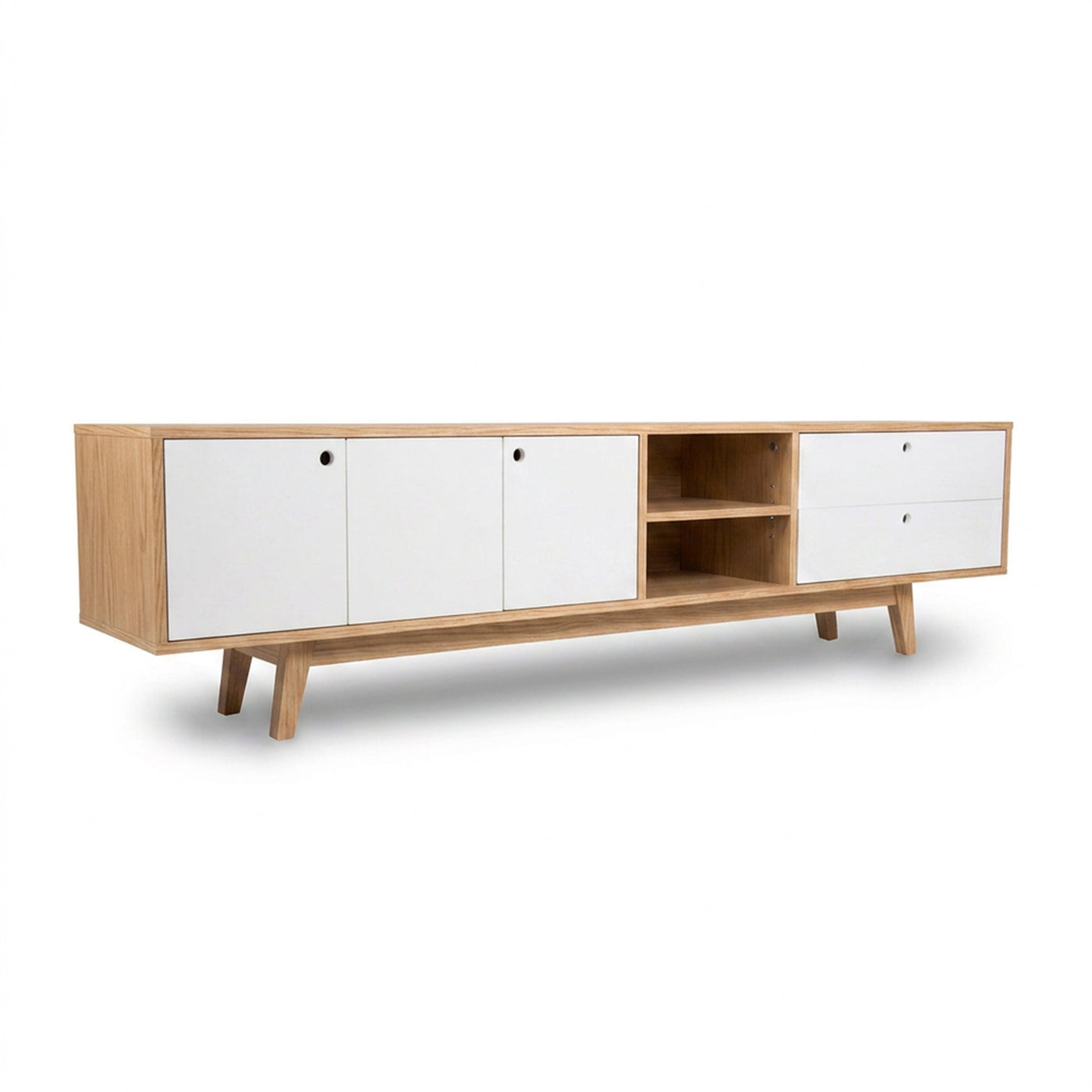 Mueble de tv Evo 200 cm en acabado encino