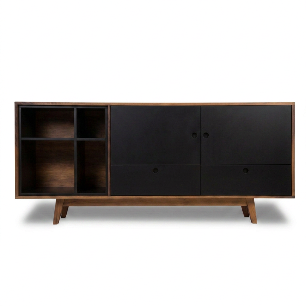 Credenza Evo 180 cm en acabado nogal