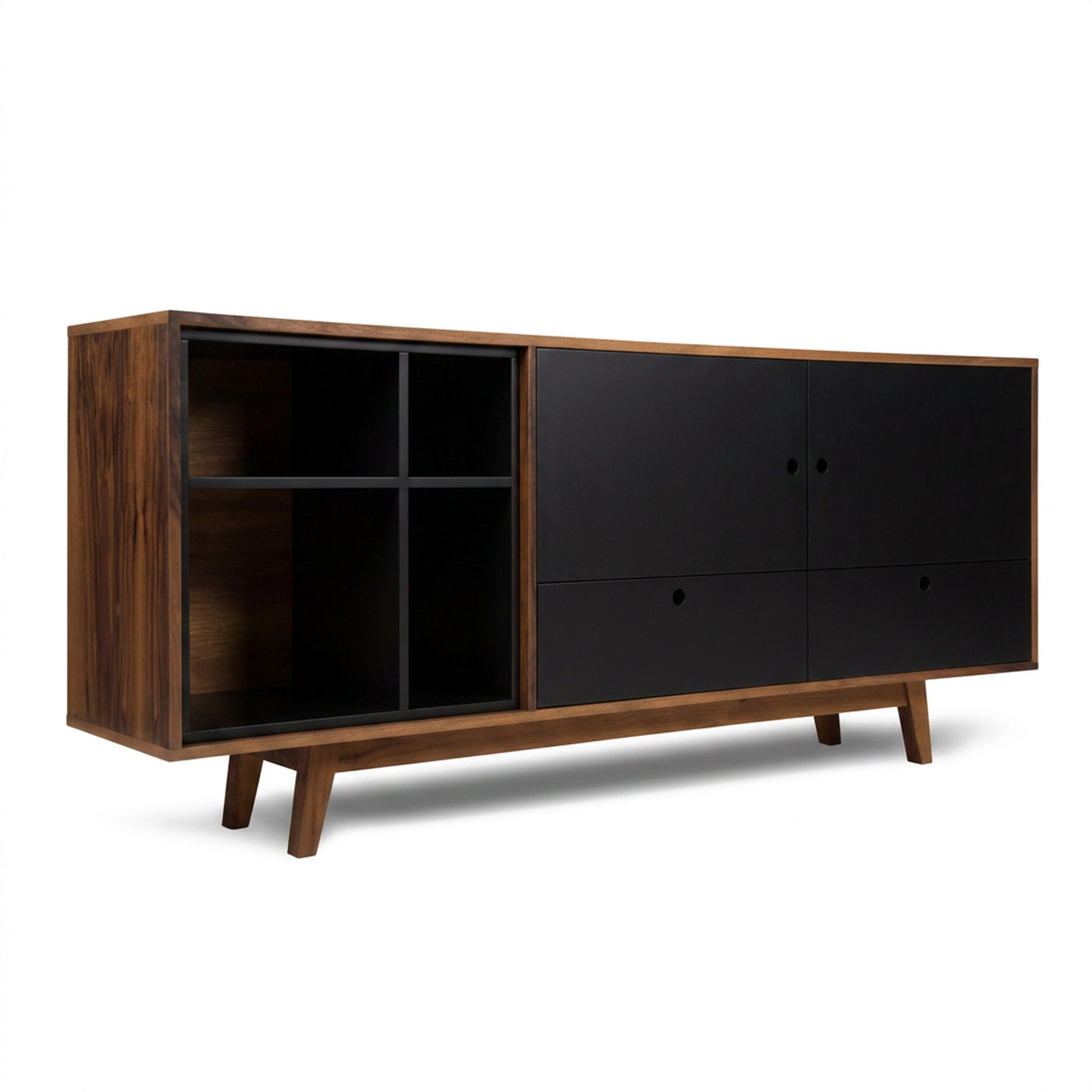 Credenza Evo 180 cm en acabado nogal