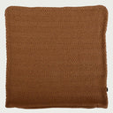 Funda de almohada Cozuma color café vista frontal