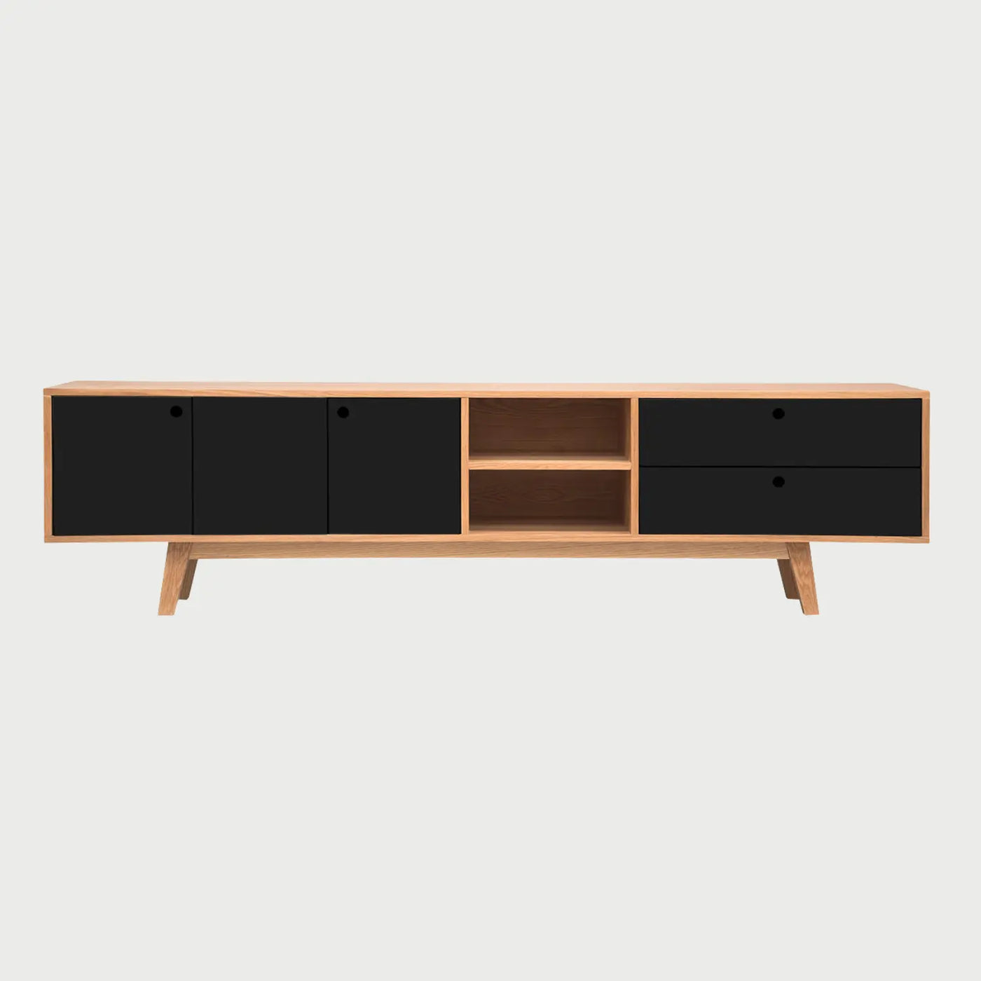 Mueble de tv Evo 200 cm en acabado encino