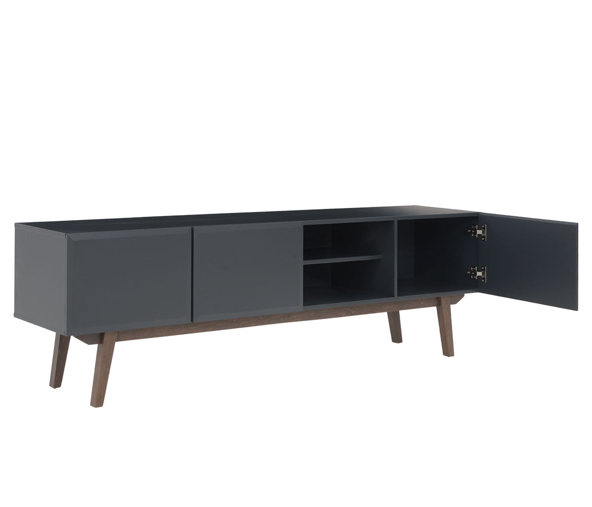 Mueble de tv 200 cm Cuauhtemoc en acabado nogal