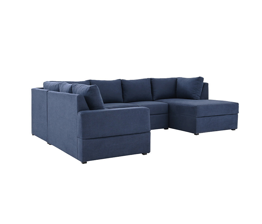 Sala modular derecha Amil en color azul