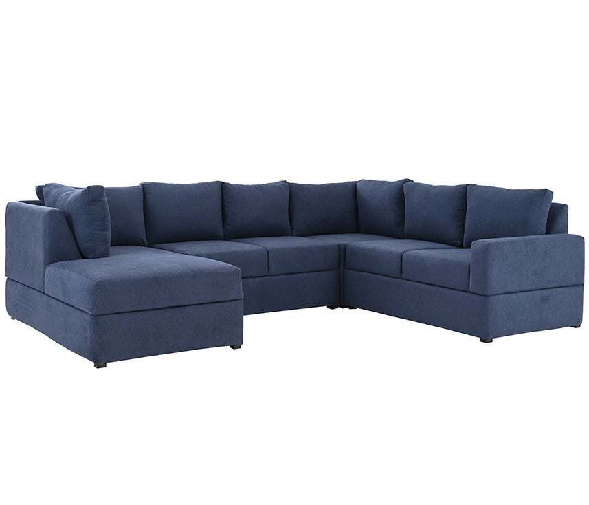 Sala modular izquierda Amil en color azul