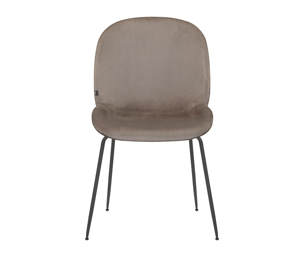 Silla Apatli con patas en color negro