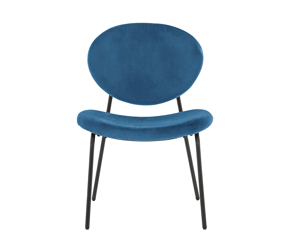 Silla Pisa con pata en acabado color negro