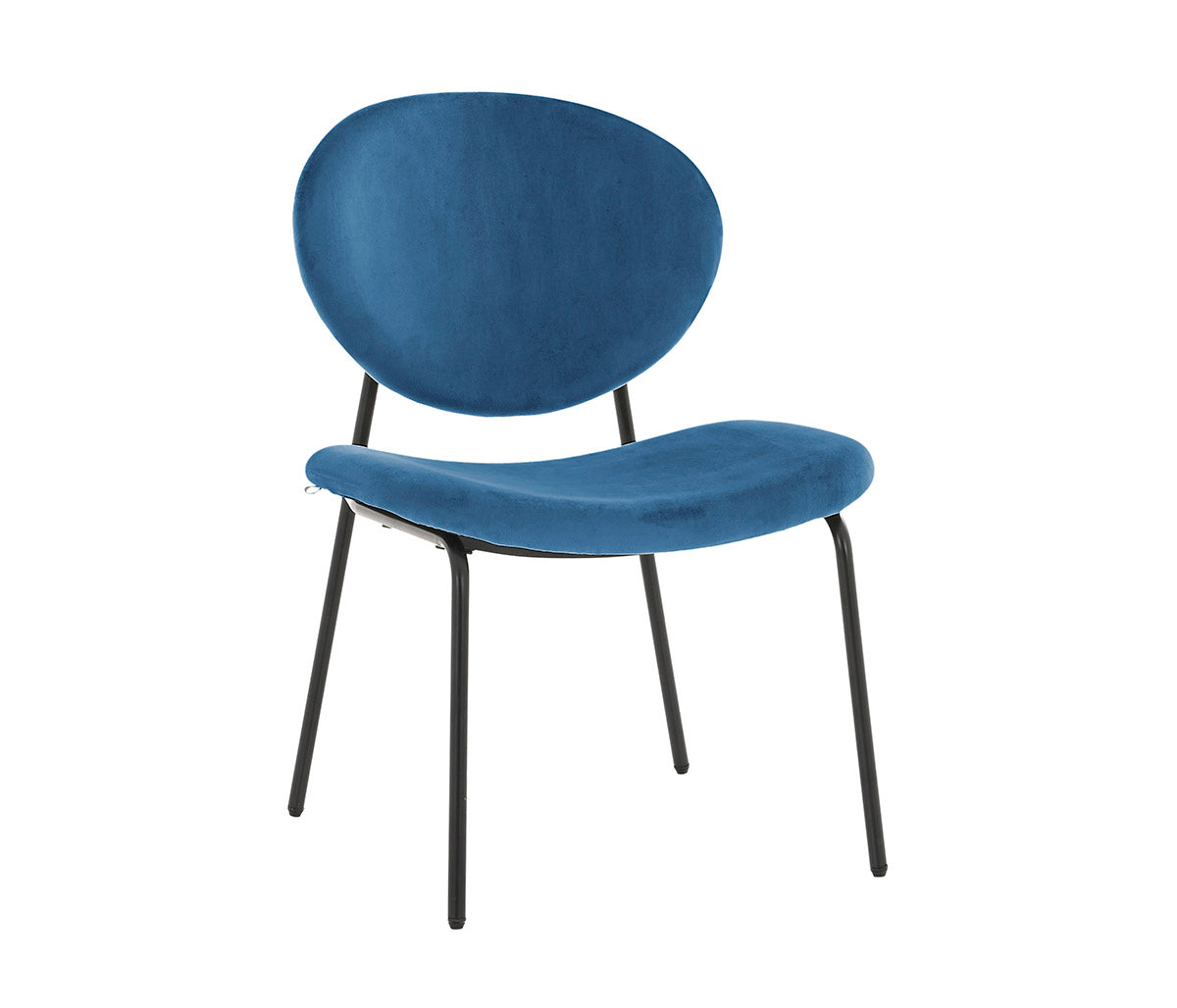 Silla Pisa con pata en acabado color negro