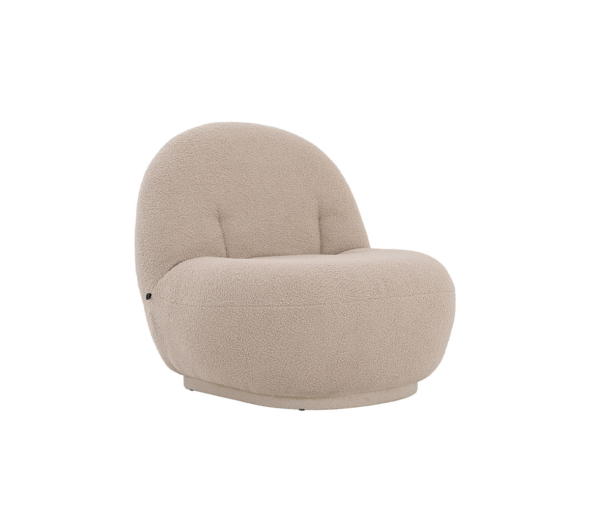 Sillón Toscana Base tapizada en tono taupe