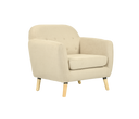 Sillon San Blas con Patas de Madera en Acabado encino