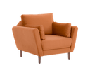 Sillón Levanto con patas en acabado nogal