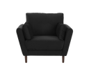 Sillón Levanto con patas en acabado nogal