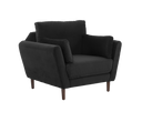 Sillón Levanto con patas en acabado nogal