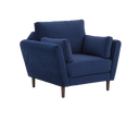 Sillón Levanto con patas en acabado nogal