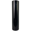 Florero de vidrio negro Cananea, alto y cilíndrico, ideal para decorar con estilo cualquier espacio.