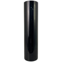 Florero de vidrio negro Cananea, alto y cilíndrico, ideal para decorar con estilo cualquier espacio.