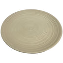 Bandeja decorativa redonda en cerámica Belisario con patrones circulares, ideal para embellecer tu mesa y cocina.