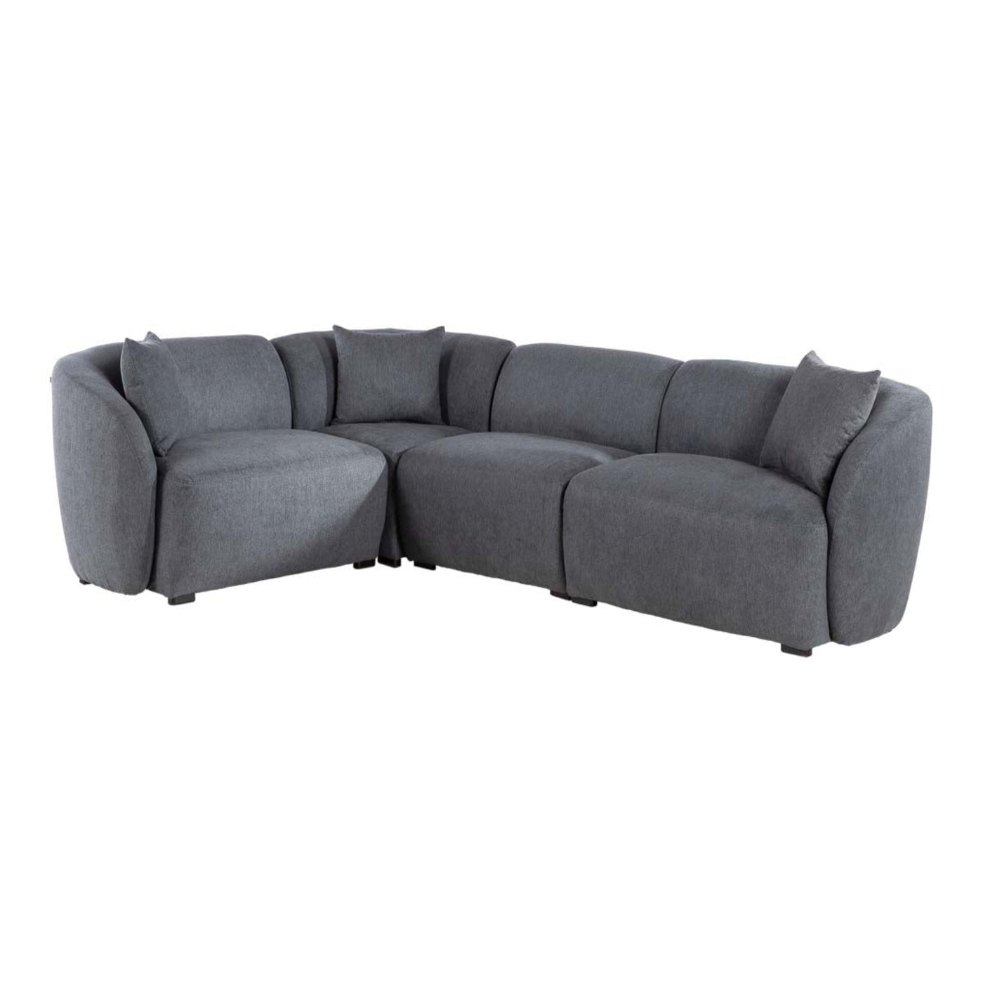 Set Modular Kant de 4 Piezas en Gris Oscuro