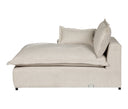 Chaise izquierdo Emilia de GAIA con diseño contemporáneo, asiento profundo y cojines cómodos en tonos claros.