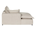 Chaise izquierdo Emilia de GAIA con diseño contemporáneo, asiento profundo y cojines suaves en color neutro.