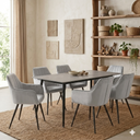 Set de comedor Sira en color gris