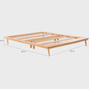 Base de cama king size con pie de cama Sei