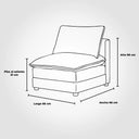 Medidas chaise central
