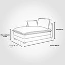 Medidas chaise izquierdo
