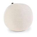 Cojín esférico mediano de GAIA con textura bouclé en color claro, ideal para decorar y añadir confort a tu hogar.