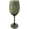 Copas verdes con tallo alto y cuenco amplio, perfectas para tus bebidas en la mesa. Juego de 2 copas de GAIA.