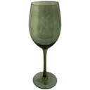 Copas verdes con tallo alto y cuenco amplio, perfectas para tus bebidas en la mesa. Juego de 2 copas de GAIA.