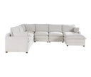 Set Modular Andrea de 6 Plazas con Chaise Derecho en Marfil