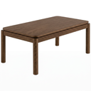 Mesa de centro 100 cm Akari en acabado nogal