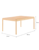 Mesa de comedor 160 cm Akari Encino