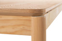 Mesa de comedor cuadrada 100 cm Akari en acabado encino