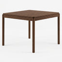 Mesa de comedor cuadrada 100 cm Akari en acabado nogal
