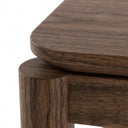 Mesa lateral 50 cm Akari en acabado nogal