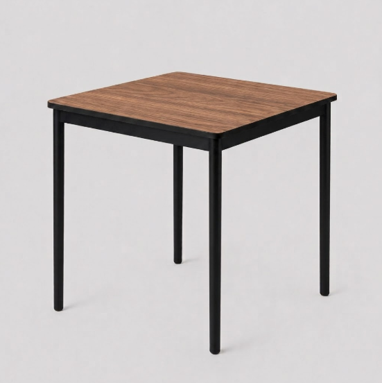 Mesa de comedor Narbona 80 cm en acabado nogal